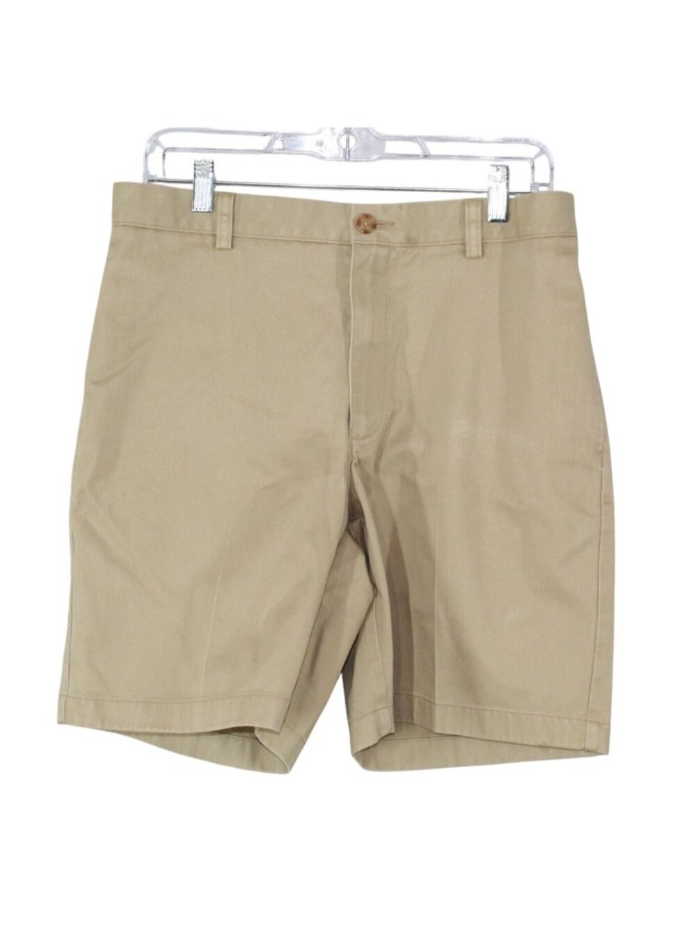 LL Bean Wrinkle Free Chino Shorts Classic Fit 8" Casual Preppy Khaki Size 31